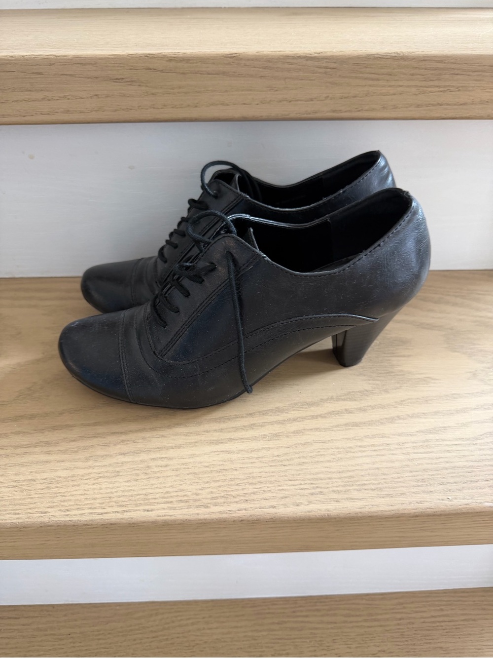 Call It Spring Black Lace-Up Heel Boots